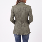 Patricia - Chaqueta bordada ligera con volantes