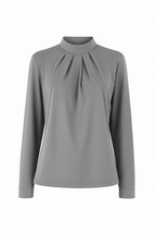 Bianca - Blusa elegante con detalle de cierre trasero