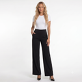 Beatriz - Pantalón fluido de vestir con cintura elástica y silueta estilizada