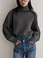 Fabiola - Jersey de cuello alto de punto