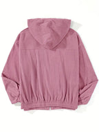 Julieta - Chaqueta informal de pana con capucha