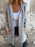 Isabella - Chaqueta larga elegante con capucha